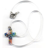 Murano Glass Cross Necklace