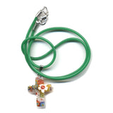 Murano Glass Cross Necklace