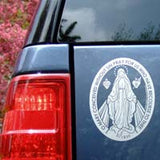 Miraculous Medal Car Decal