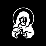 Praying Virgin Mary ShapeCut Car Decal