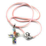 Murano Glass Cross Necklace