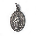 Miraculous Medal in Sterling Silver