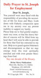 St. Joseph Prayer Card