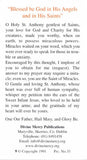 The Unfailing Prayer to St. Anthony Prayer Card