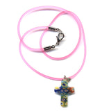 Murano Glass Cross Necklace