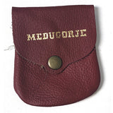 Leather Medjugorje Snap Rosary Pouch