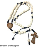 Medjugorje Handcrafted Rock Rosary Necklace