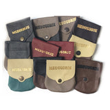 Leather Medjugorje Snap Rosary Pouch