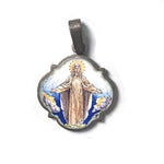 Small Our Lady of Medjugorje Ceramic Medal