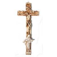 Crucifix With God the Father, Jesus, and Our Lady
