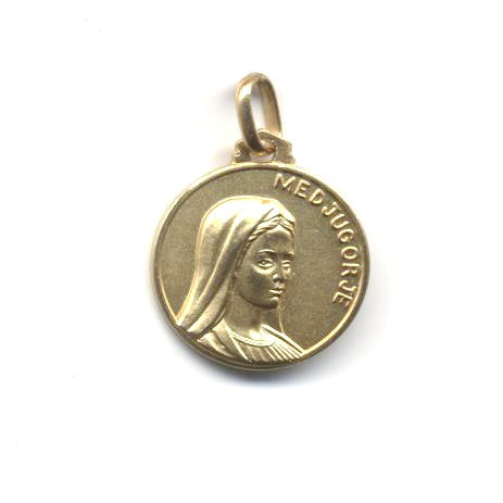 Medjugorje Medal in 14K Gold