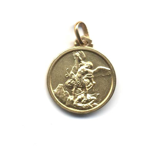 St. Michael Medal in 14K Gold