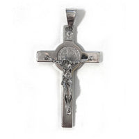 Large Sterling Silver St. Benedict Crucifix