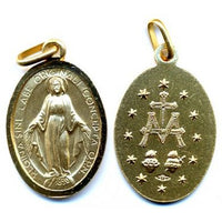 Miraculous Medal in 14K Gold