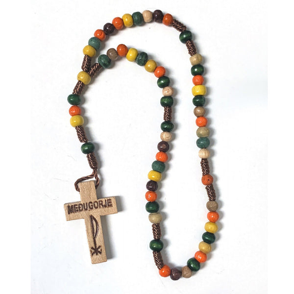 Multicolored Children's Bead Rosary from Medjugorje