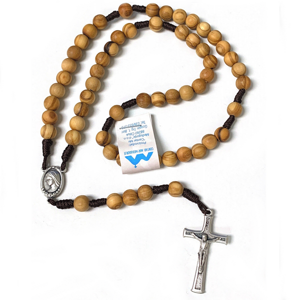Corded Olivewood Rosary