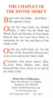 The Chaplet of Divine Mercy - Small Size