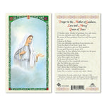 Our Lady of Medjugorje Prayer Card