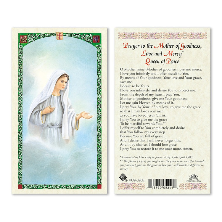 Our Lady of Medjugorje Prayer Card – The Medjugorje Web