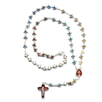 Medjugorje Holy Spirit Rosary with Multi-Colored Enamel