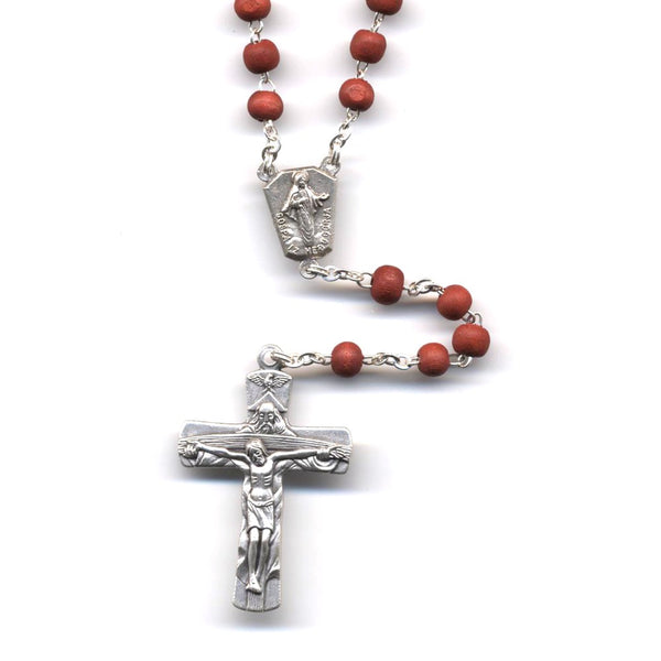 Scented Wood Trinity Crucifix Rosary