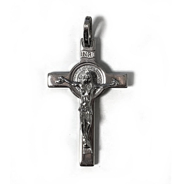 Small St. Benedict Crucifix in Sterling Silver