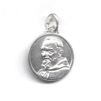 Round Sterling Silver Padre Pio Medal