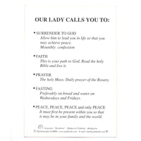 Our Lady of Tihalijna Prayercard