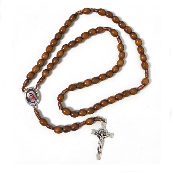 Corded Wood Rosary